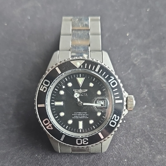 Invicta Other - InvictaPro 0420 Diver Automatic Black Dial Titanium Men's Watch